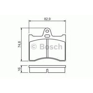 накладки BOSCH 0 986 463 890 