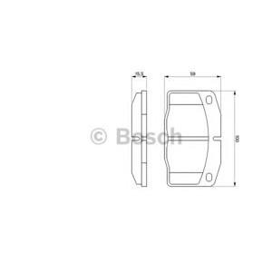 накладки BOSCH 0 986 465 141