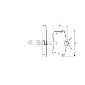накладки BOSCH 0 986 466 683
