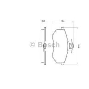 накладки BOSCH 0 986 466 698 