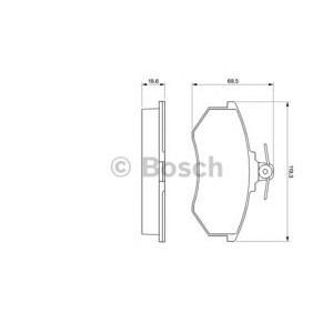 накладки BOSCH 0 986 466 700