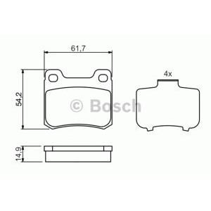 накладки BOSCH 0 986 466 871 