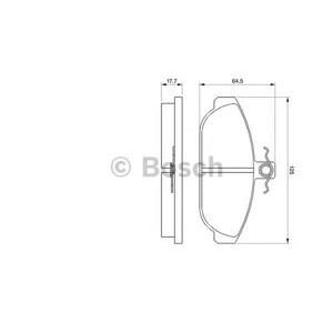 накладки BOSCH 0 986 467 400 