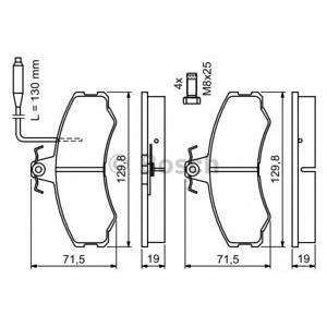 накладки BOSCH 0 986 467 411