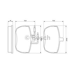 накладки BOSCH 0 986 467 590