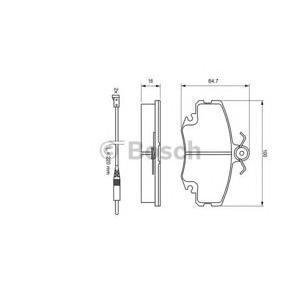 накладки BOSCH 0 986 467 720 