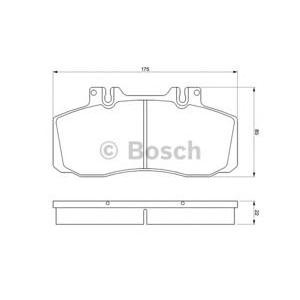 накладки BOSCH 0 986 468 350