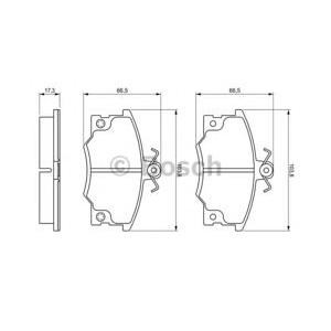 накладки BOSCH 0 986 468 380 