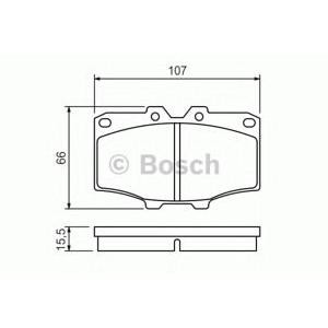 накладки BOSCH 0 986 468 520 