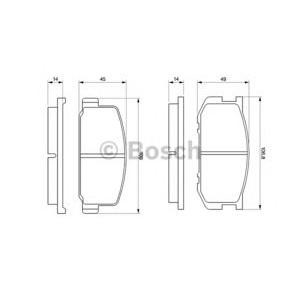 накладки BOSCH 0 986 468 541