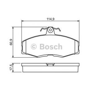 накладки BOSCH 0 986 468 613 