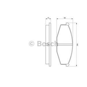 накладки BOSCH 0 986 468 630