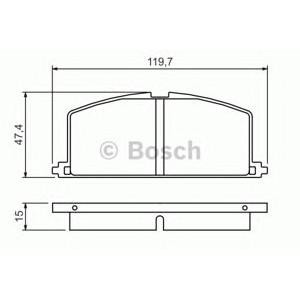 накладки BOSCH 0 986 468 701