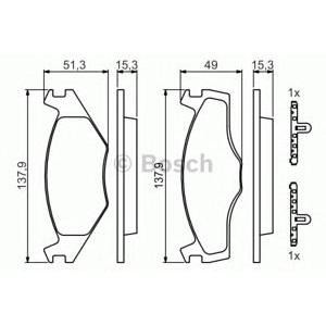 накладки BOSCH 0 986 468 871
