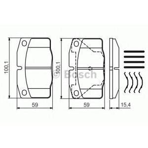 накладки BOSCH 0 986 469 390