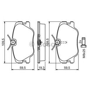 накладки BOSCH 0 986 469 410 
