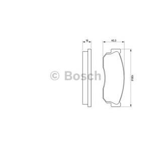 накладки BOSCH 0 986 469 580