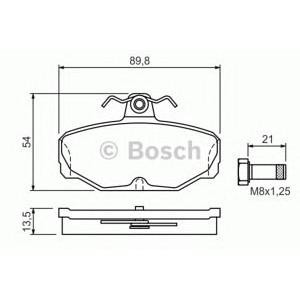 накладки BOSCH 0 986 469 810