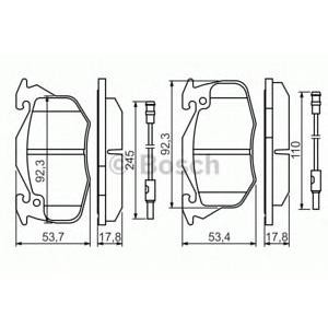 накладки BOSCH 0 986 469 860 