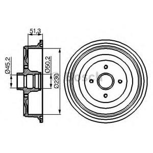 спирачен барабан BOSCH 0 986 477 011 