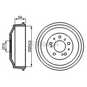 спирачен барабан BOSCH 0 986 477 031