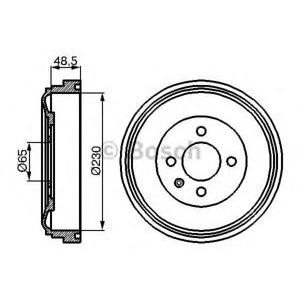 спирачен барабан BOSCH 0 986 477 036
