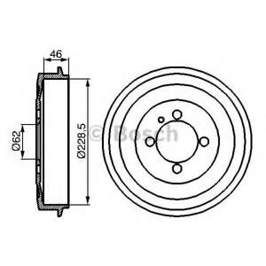 спирачен барабан BOSCH 0 986 477 039