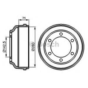 спирачен барабан BOSCH 0 986 477 047