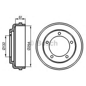 спирачен барабан BOSCH 0 986 477 048 