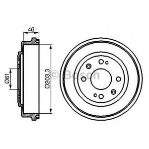 спирачен барабан BOSCH 0 986 477 059