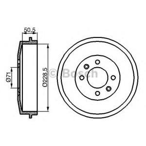 спирачен барабан BOSCH 0 986 477 060