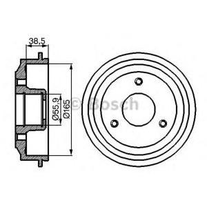 спирачен барабан BOSCH 0 986 477 066