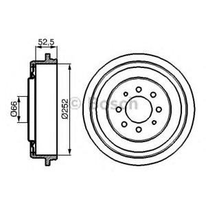 спирачен барабан BOSCH 0 986 477 067 