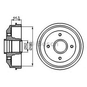 спирачен барабан BOSCH 0 986 477 070 