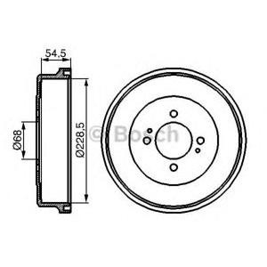 спирачен барабан BOSCH 0 986 477 074 