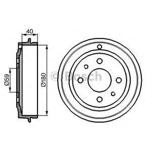 спирачен барабан BOSCH 0 986 477 083 