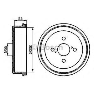 спирачен барабан BOSCH 0 986 477 090 