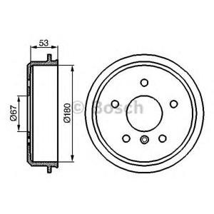 спирачен барабан BOSCH 0 986 477 096 
