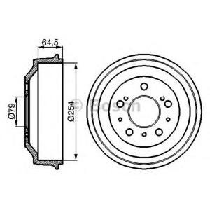 спирачен барабан BOSCH 0 986 477 098 