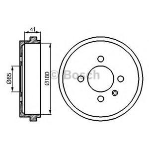 спирачен барабан BOSCH 0 986 477 105 