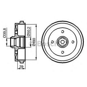 спирачен барабан BOSCH 0 986 477 111