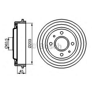 спирачен барабан BOSCH 0 986 477 115 