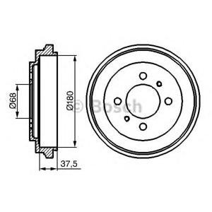 спирачен барабан BOSCH 0 986 477 119 