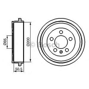 спирачен барабан BOSCH 0 986 477 133 