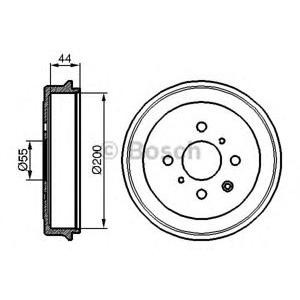 спирачен барабан BOSCH 0 986 477 148 