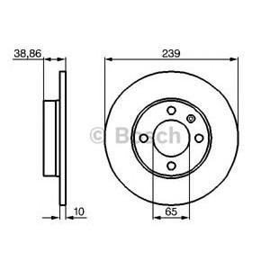 спирачен диск BOSCH 0 986 478 010 