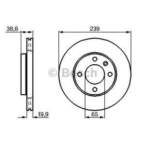 спирачен диск BOSCH 0 986 478 017 