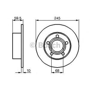 спирачен диск BOSCH 0 986 478 023 