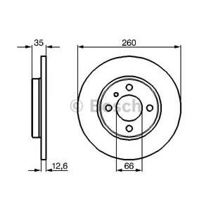 спирачен диск BOSCH 0 986 478 029 