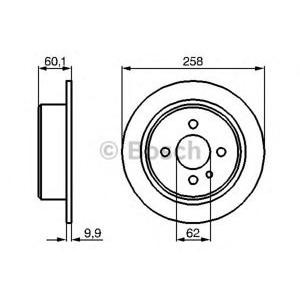 спирачен диск BOSCH 0 986 478 034 